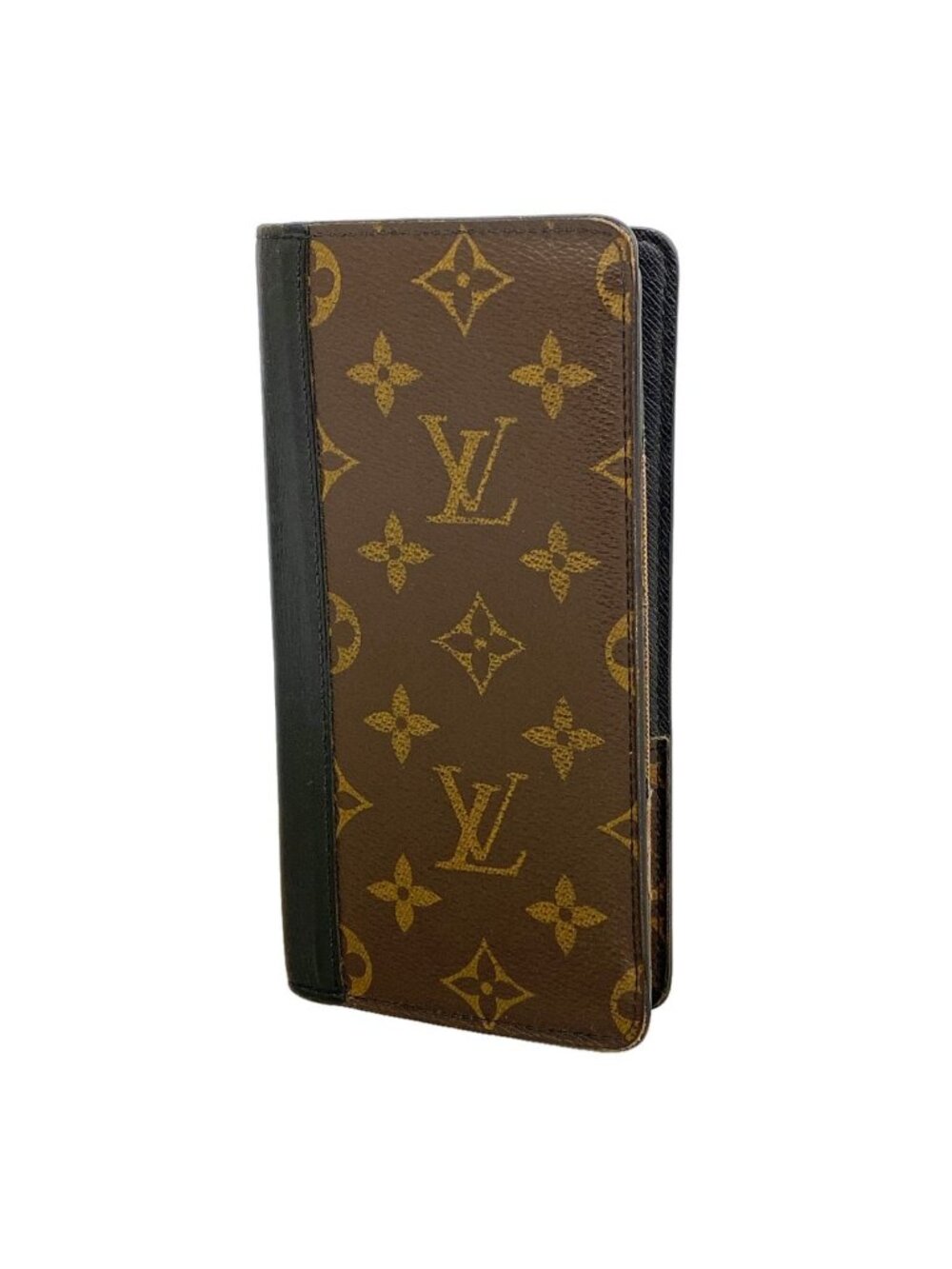 Louis Vuitton Wallet Monogram Macassar Portefeuille Tanon Brown Black